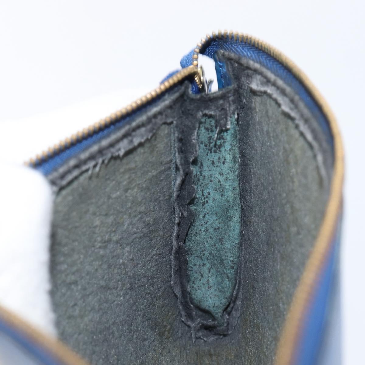 LOUIS VUITTON Epi Pochette Accessoires Accessory Pouch Blue M52985 Auth bs37126