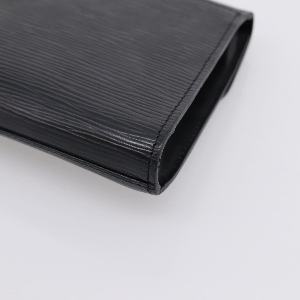 LOUIS VUITTON Epi Art Deco Clutch Bag Black M52632 LV Auth bs37127A
