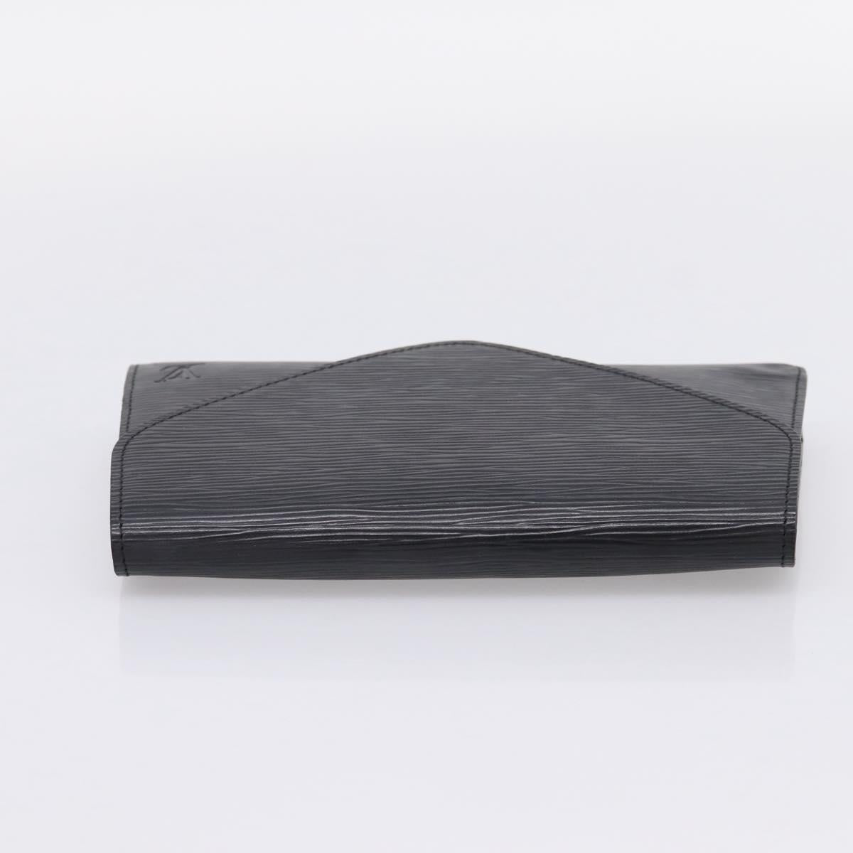 LOUIS VUITTON Epi Art Deco Clutch Bag Black M52632 LV Auth bs37127A