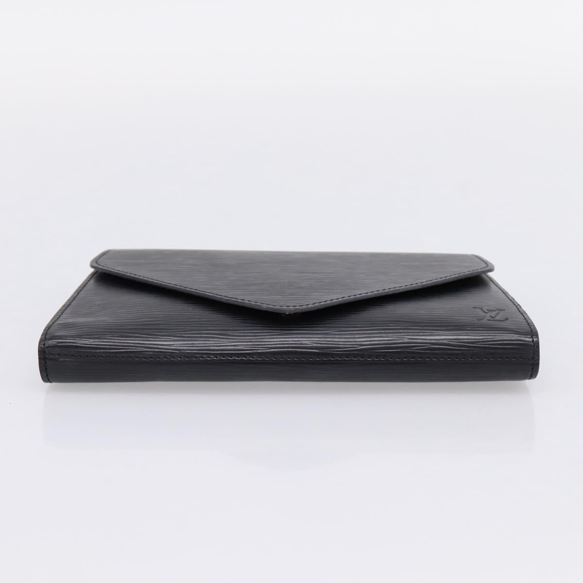 LOUIS VUITTON Epi Art Deco Clutch Bag Black M52632 LV Auth bs37127A