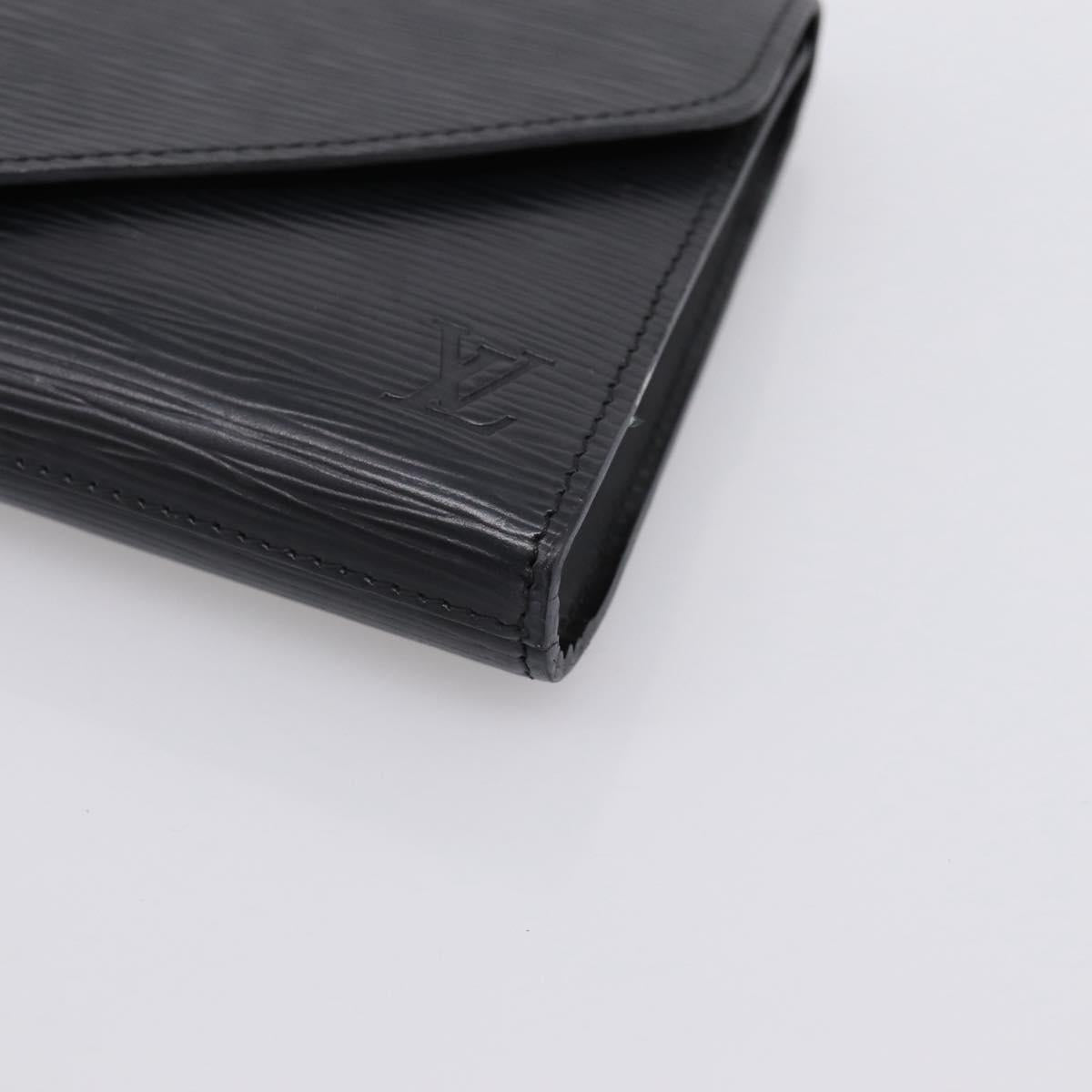 LOUIS VUITTON Epi Art Deco Clutch Bag Black M52632 LV Auth bs37127A