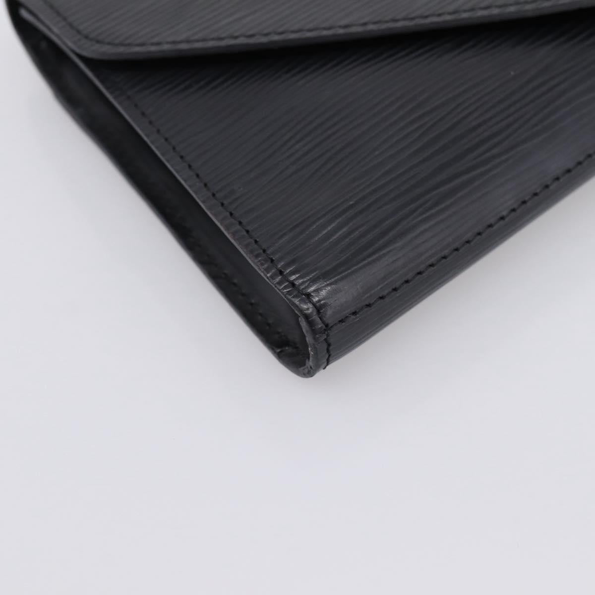 LOUIS VUITTON Epi Art Deco Clutch Bag Black M52632 LV Auth bs37127A