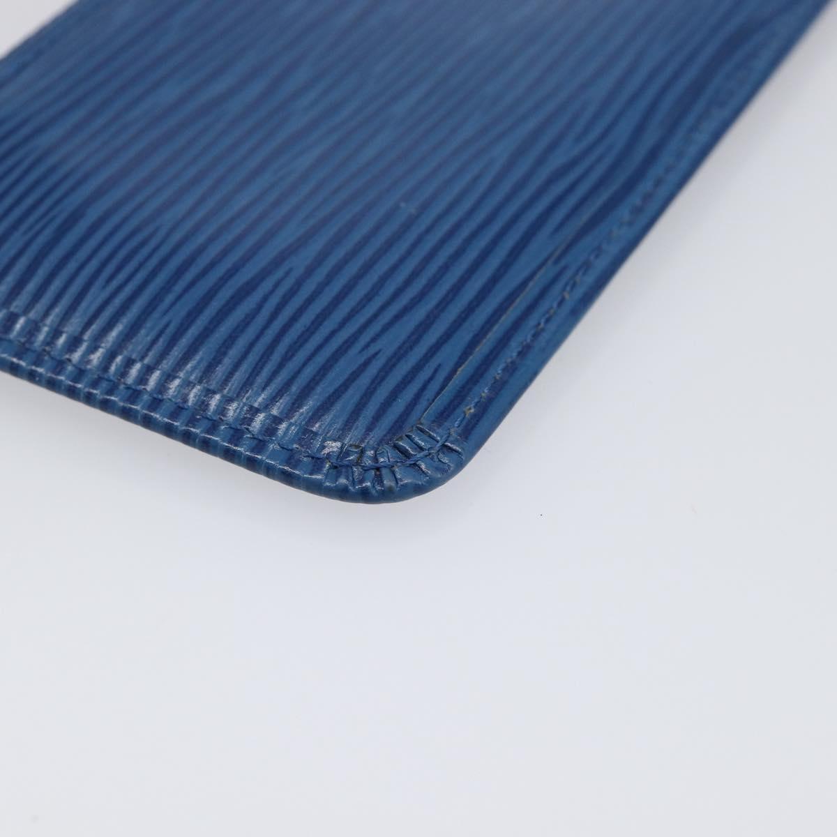 LOUIS VUITTON Epi Pochette Cles Coin Purse Blue M6380G LV Auth bs37132A