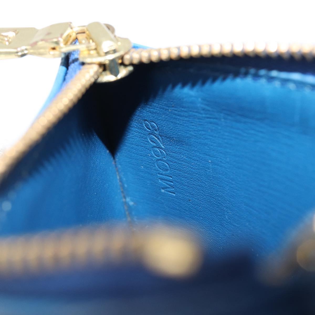 LOUIS VUITTON Epi Pochette Cles Coin Purse Blue M6380G LV Auth bs37132A