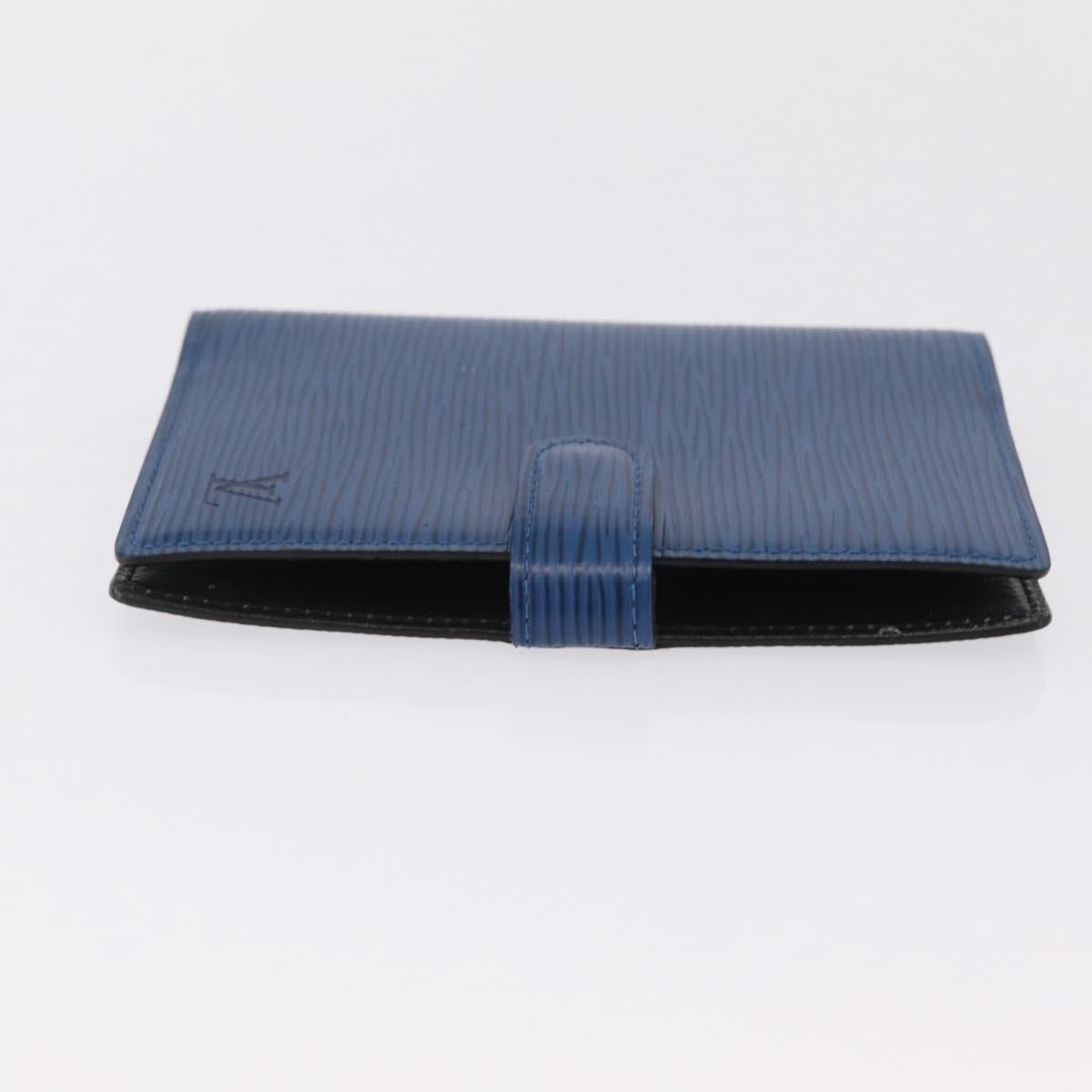 LOUIS VUITTON Epi Agenda PM Day Planner Cover Blue R20055 LV Auth bs37133
