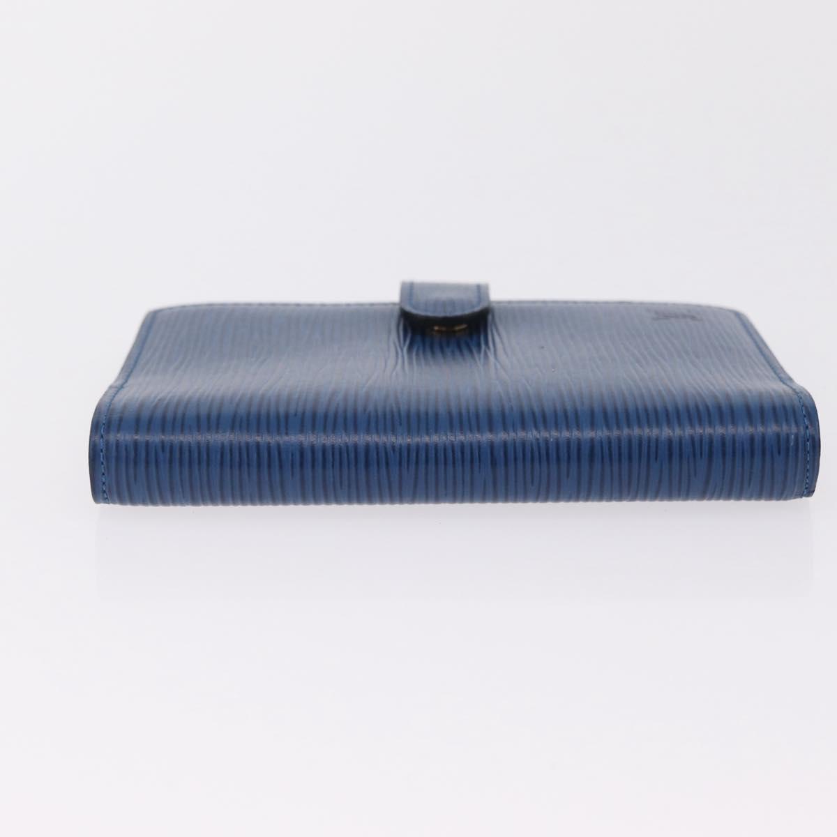 LOUIS VUITTON Epi Agenda PM Day Planner Cover Blue R20055 LV Auth bs37133