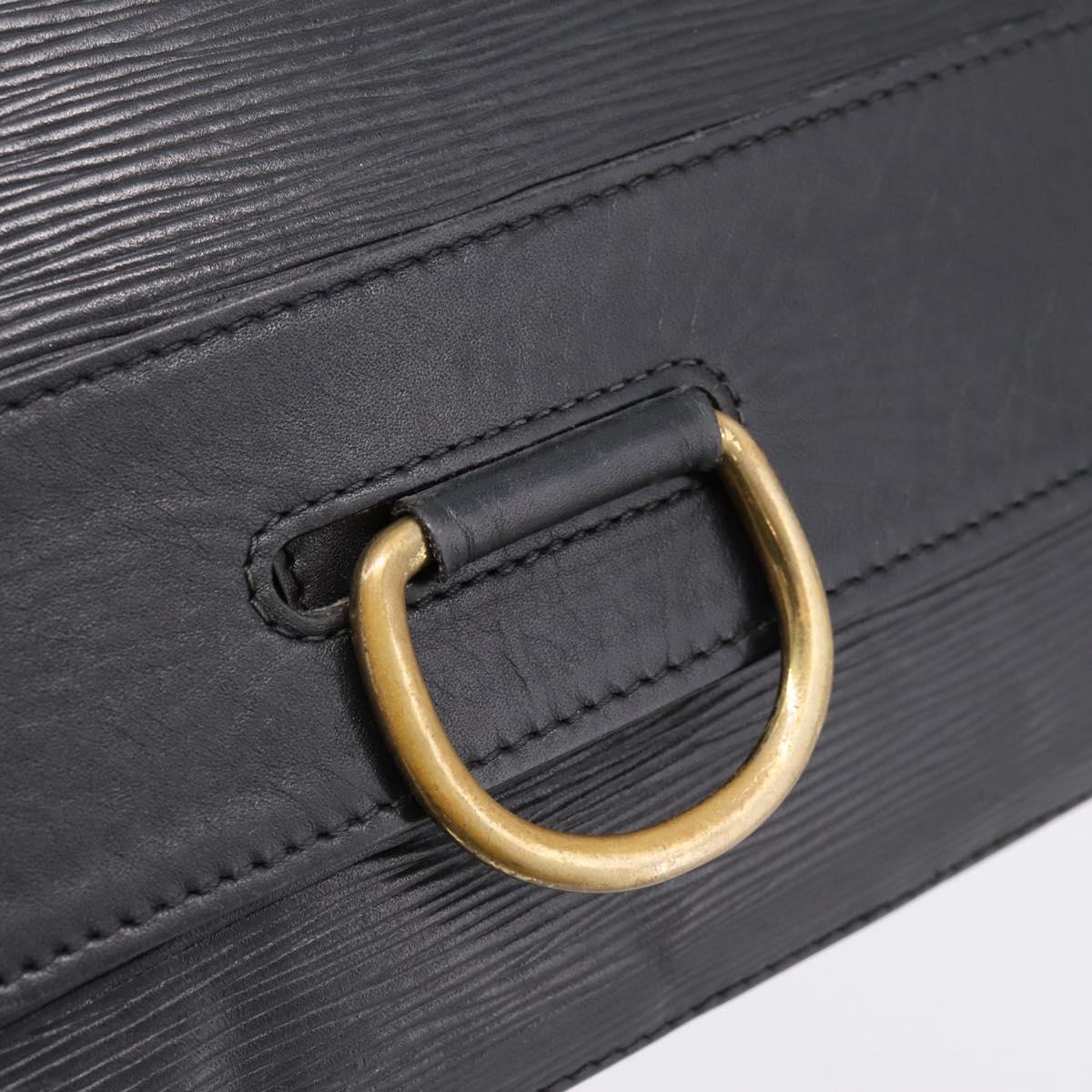 LOUIS VUITTON Epi Jena Clutch Bag Black M52722 LV Auth bs37134