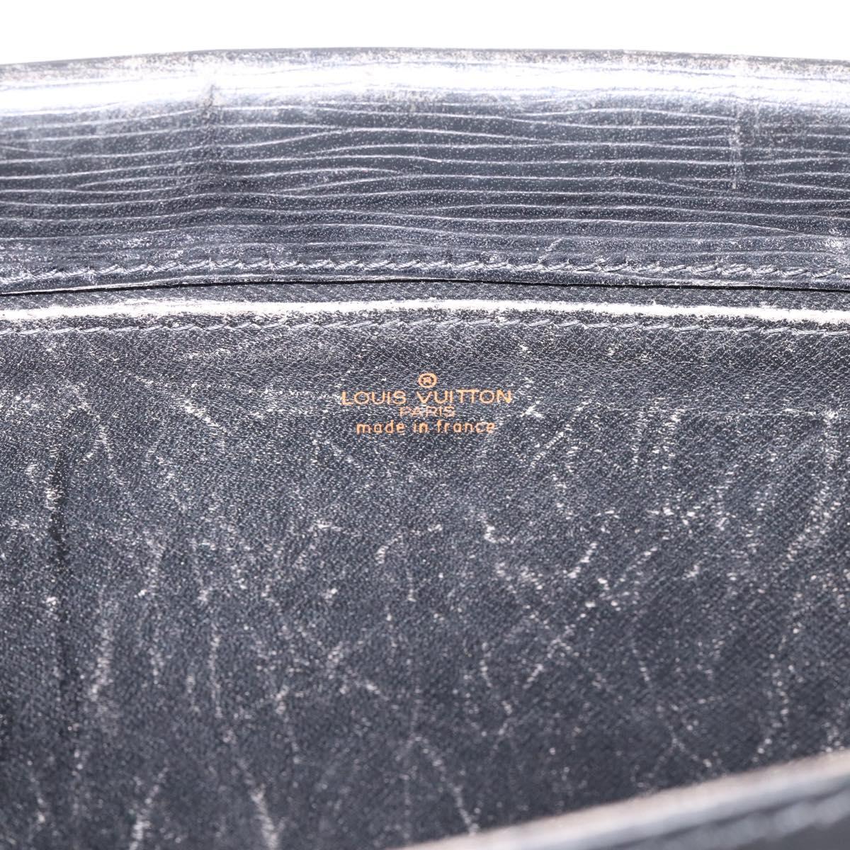 LOUIS VUITTON Epi Jena Clutch Bag Black M52722 LV Auth bs37134