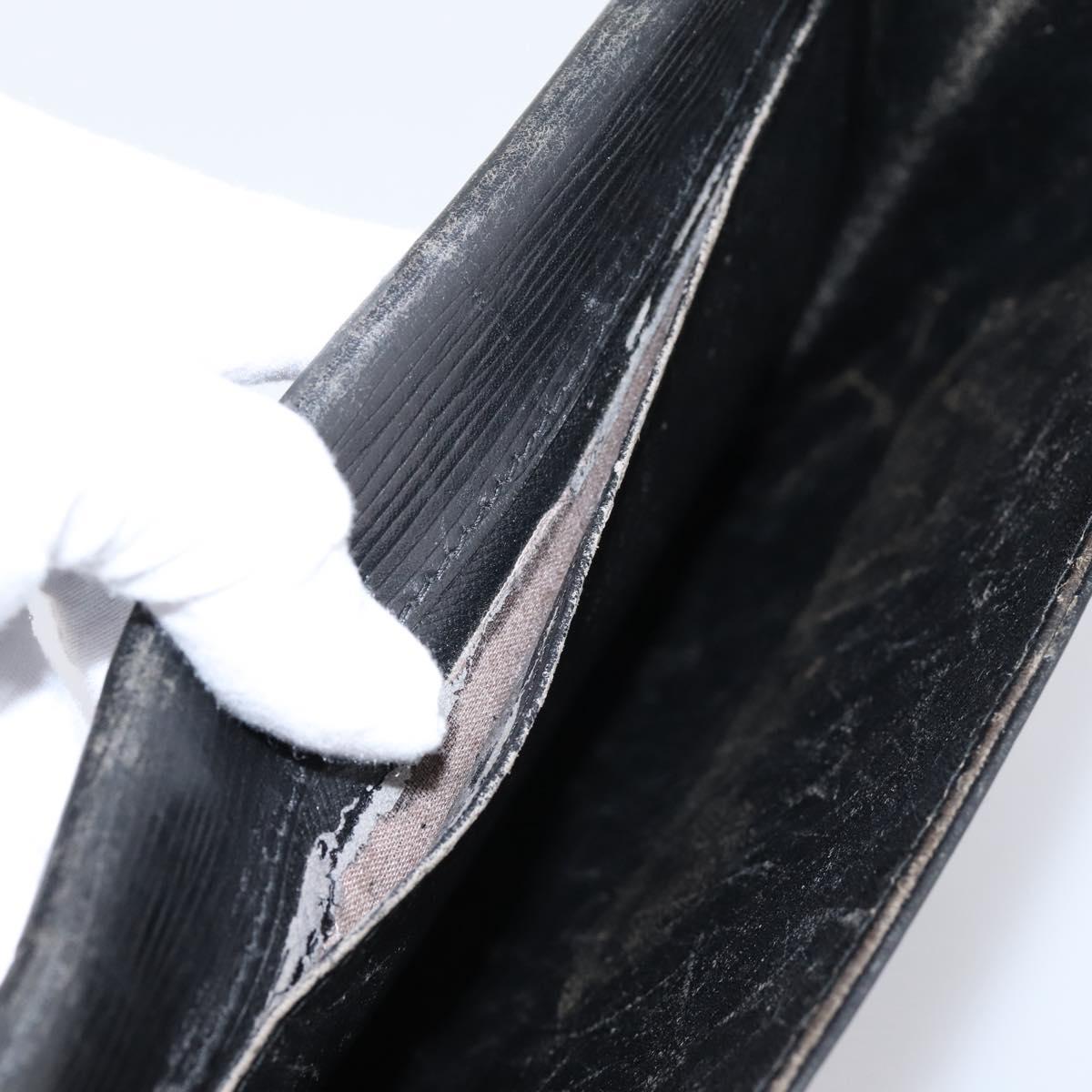 LOUIS VUITTON Epi Jena Clutch Bag Black M52722 LV Auth bs37134