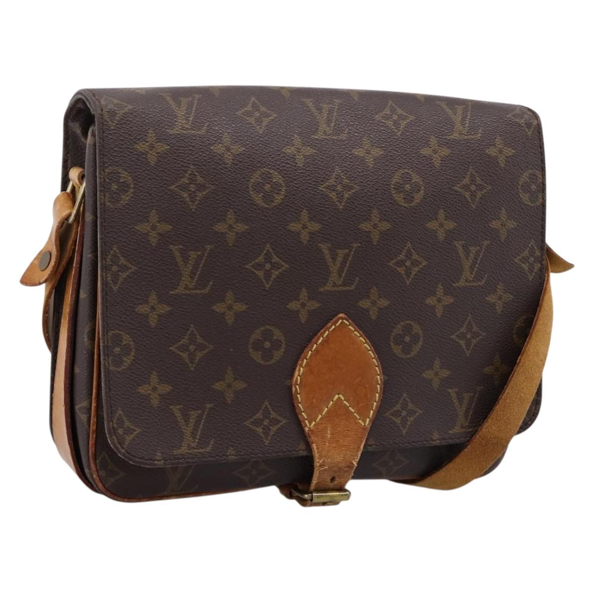 LOUIS VUITTON Monogram Cartouchiere GM Shoulder Bag M51252 LV Auth bs37135
