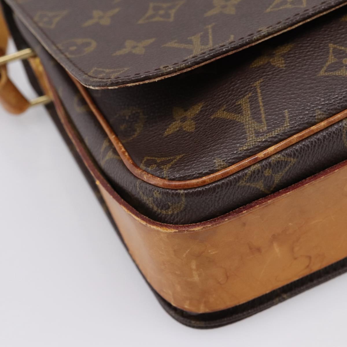 LOUIS VUITTON Monogram Cartouchiere GM Shoulder Bag M51252 LV Auth bs37135