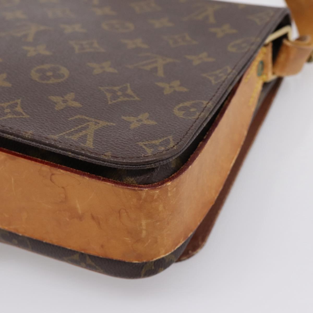 LOUIS VUITTON Monogram Cartouchiere GM Shoulder Bag M51252 LV Auth bs37135