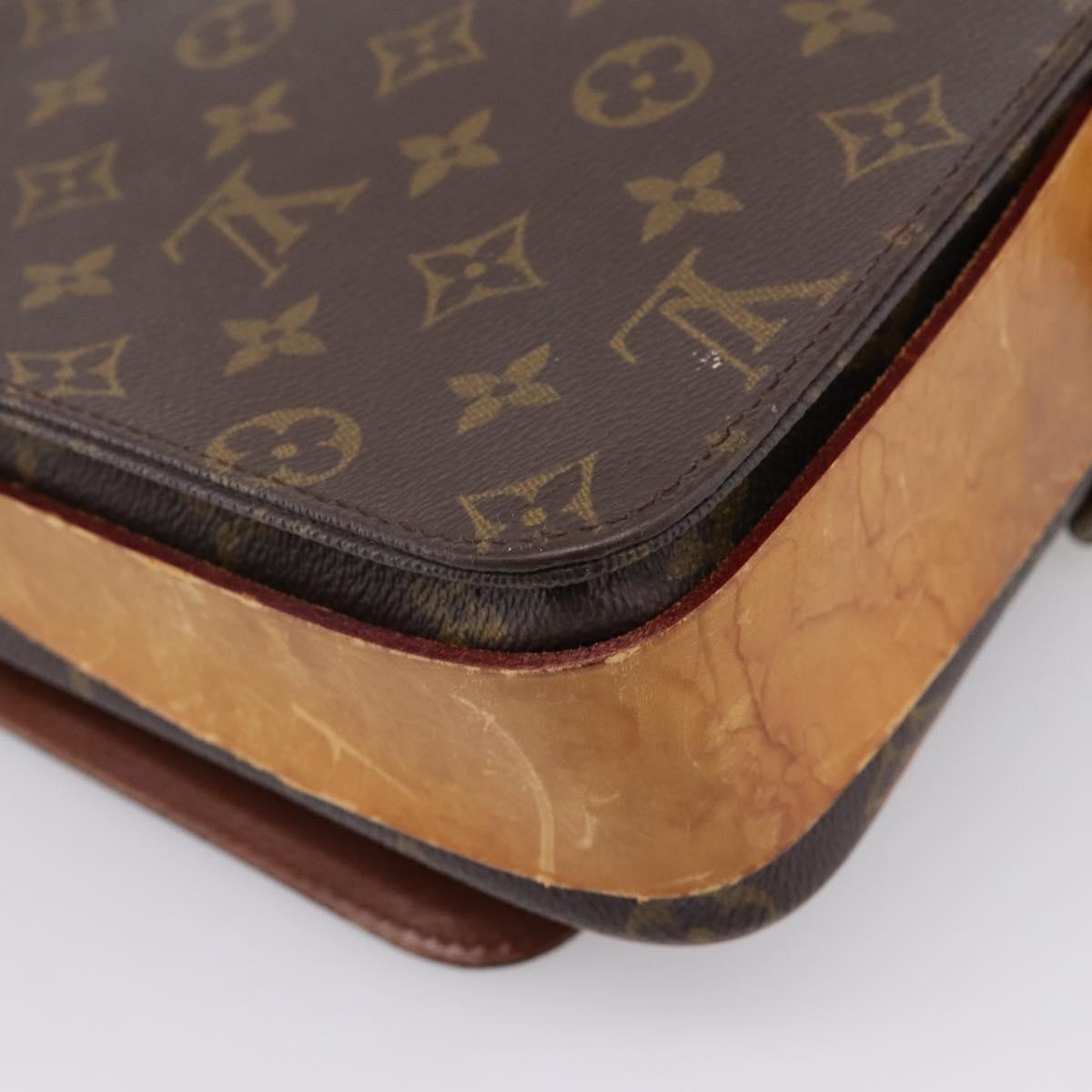 LOUIS VUITTON Monogram Cartouchiere GM Shoulder Bag M51252 LV Auth bs37135