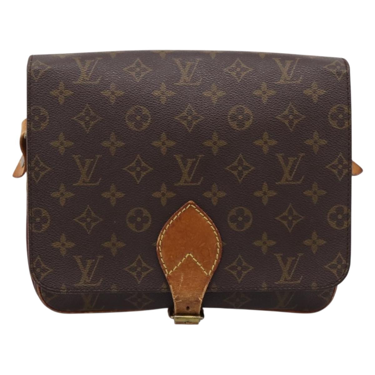 LOUIS VUITTON Monogram Cartouchiere GM Shoulder Bag M51252 LV Auth bs37135
