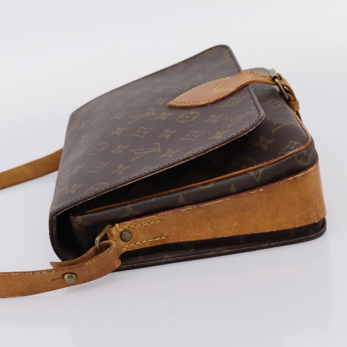 LOUIS VUITTON Monogram Cartouchiere GM Shoulder Bag M51252 LV Auth bs37135