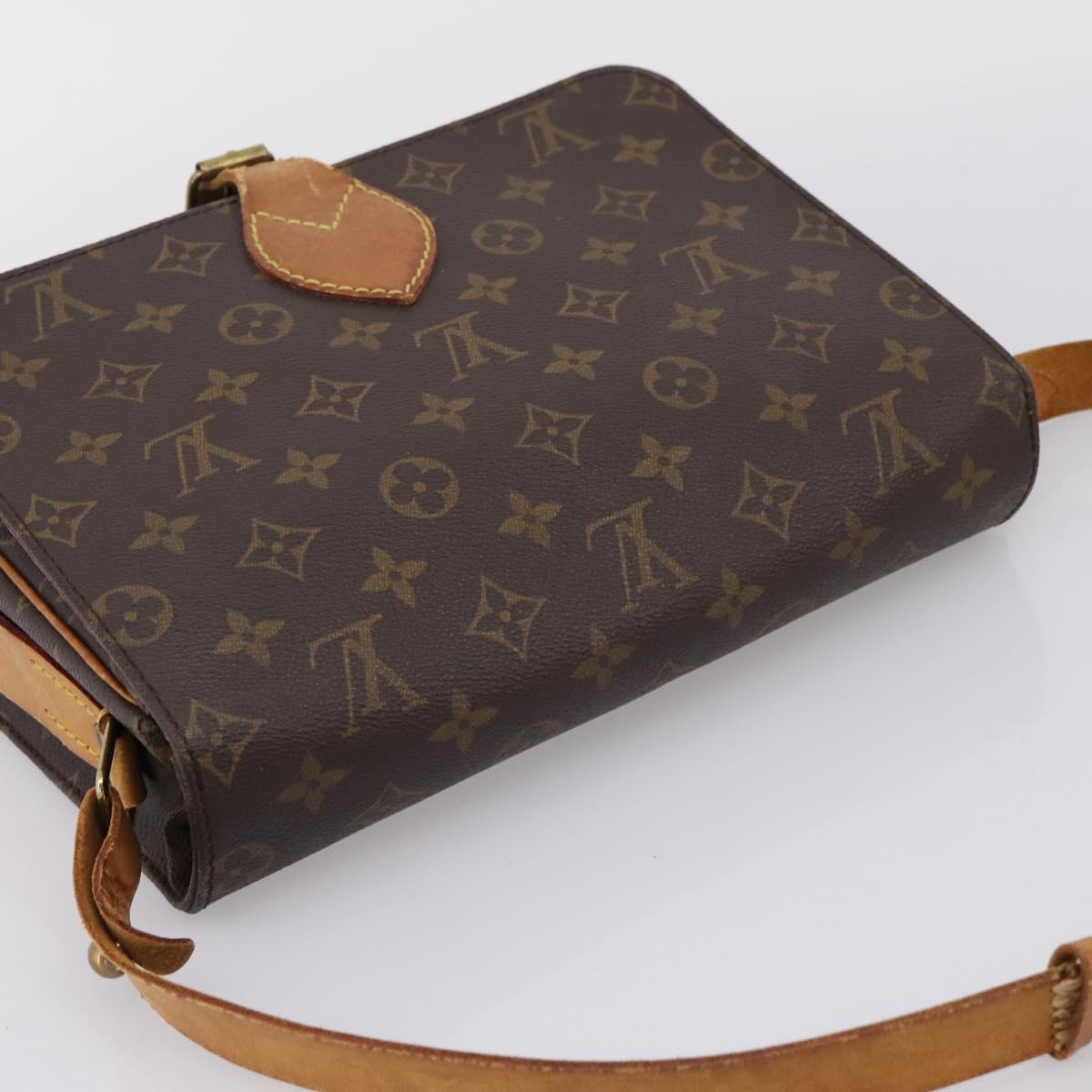 LOUIS VUITTON Monogram Cartouchiere GM Shoulder Bag M51252 LV Auth bs37135