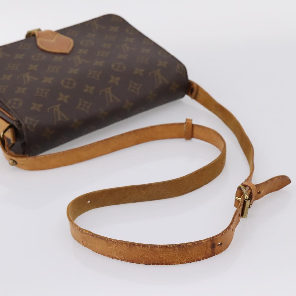LOUIS VUITTON Monogram Cartouchiere GM Shoulder Bag M51252 LV Auth bs37135