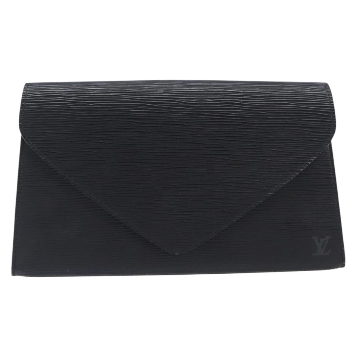 LOUIS VUITTON Epi Art Deco Clutch Bag Black M52632 LV Auth bs37136A