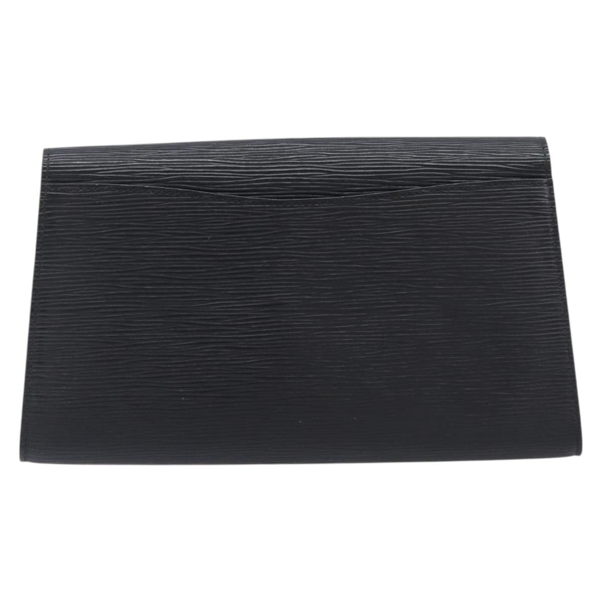 LOUIS VUITTON Epi Art Deco Clutch Bag Black M52632 LV Auth bs37136A