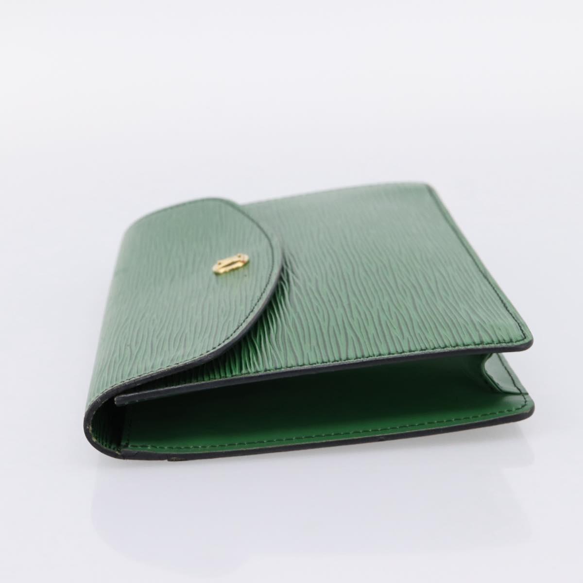 LOUIS VUITTON Epi Montaigne 23 Clutch Bag Green M52664 LV Auth bs37137A