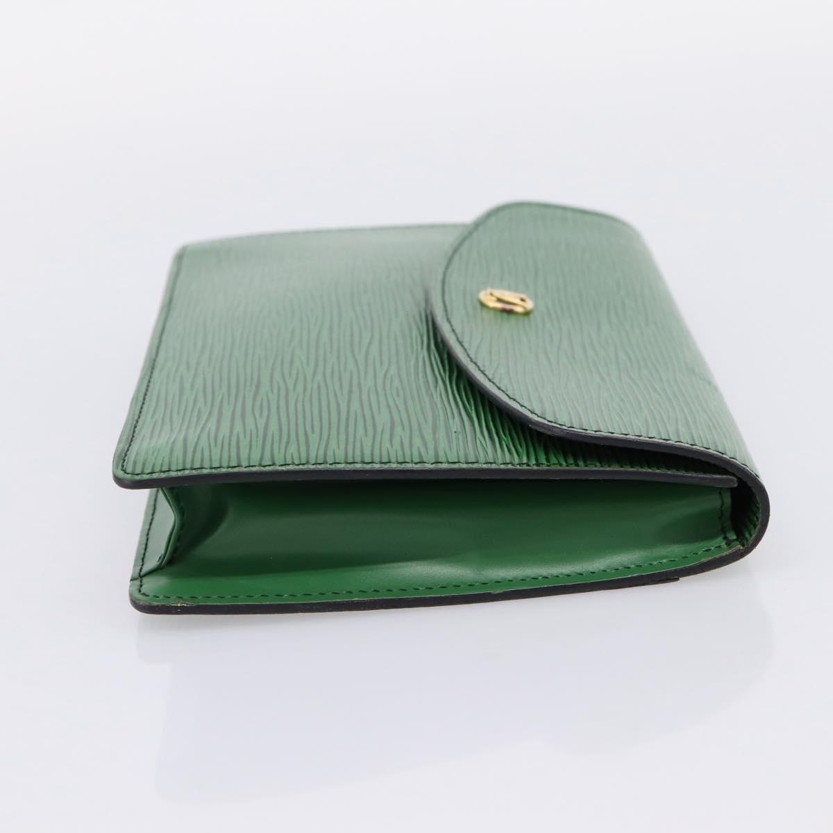 LOUIS VUITTON Epi Montaigne 23 Clutch Bag Green M52664 LV Auth bs37137A