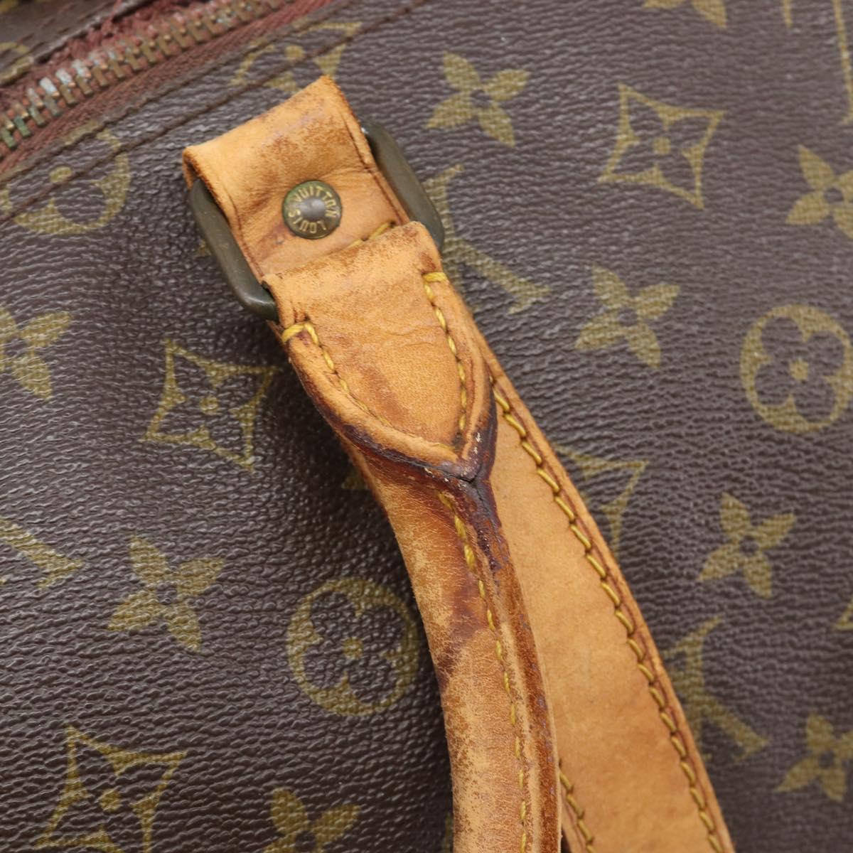 LOUIS VUITTON Monogram Keepall 55 Boston Bag M41424 LV Auth bs37138