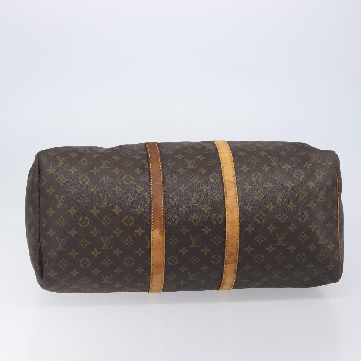 LOUIS VUITTON Monogram Keepall 55 Boston Bag M41424 LV Auth bs37138