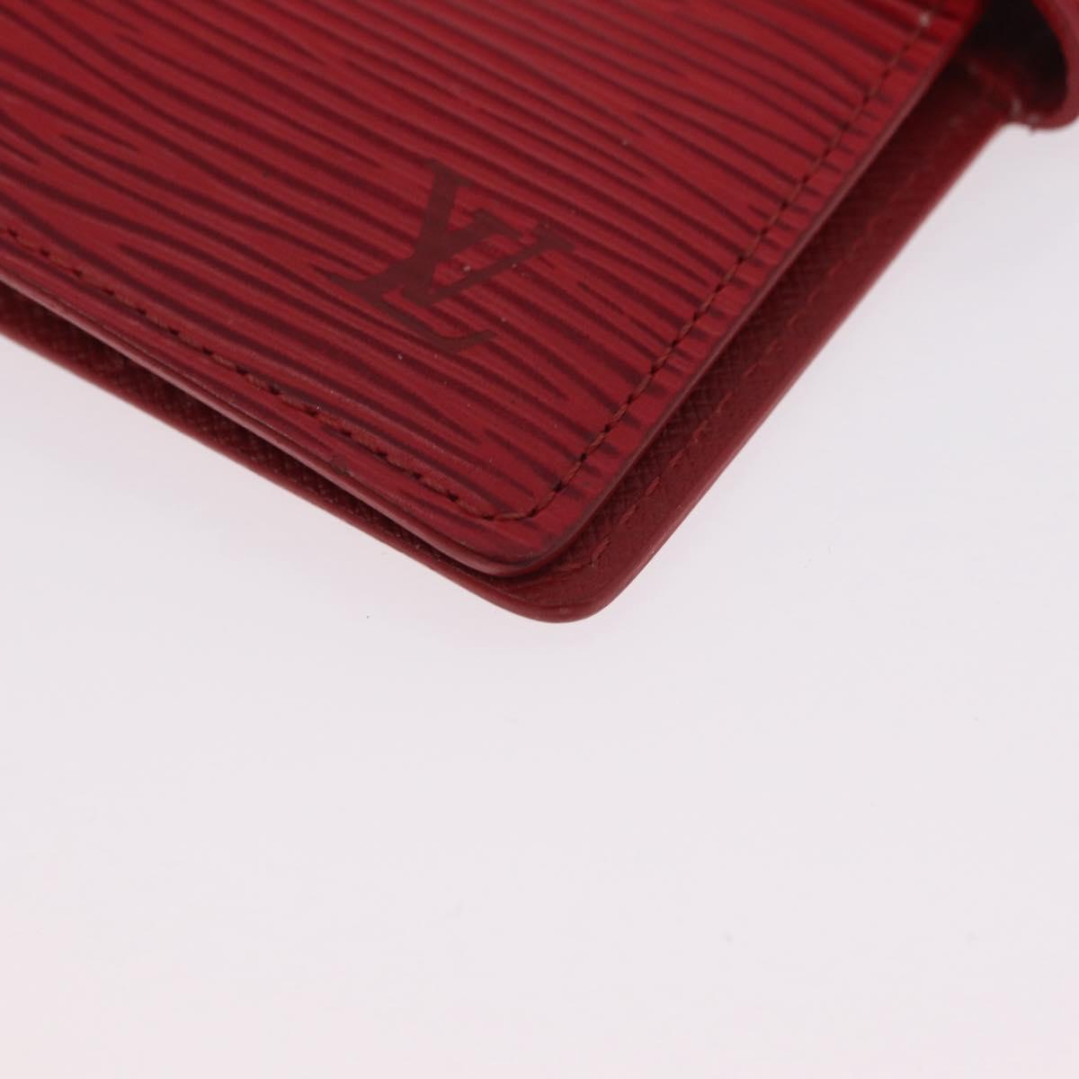 LOUIS VUITTON Epi Agenda PM Day Planner Cover Red R20057 LV Auth bs37139