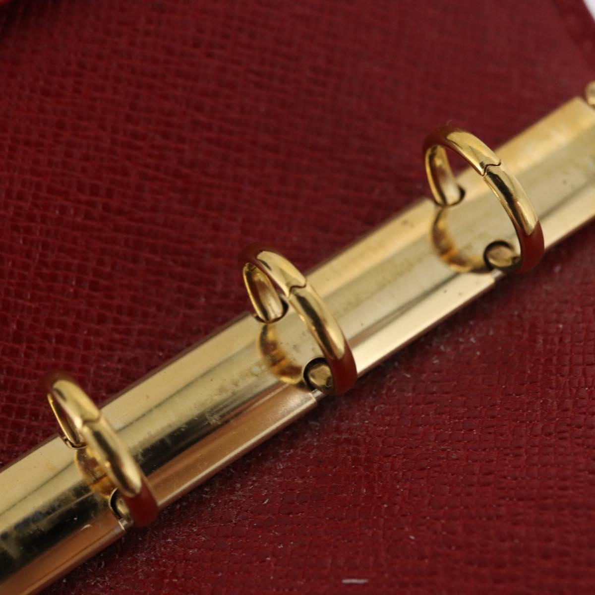 LOUIS VUITTON Epi Agenda PM Day Planner Cover Red R20057 LV Auth bs37139