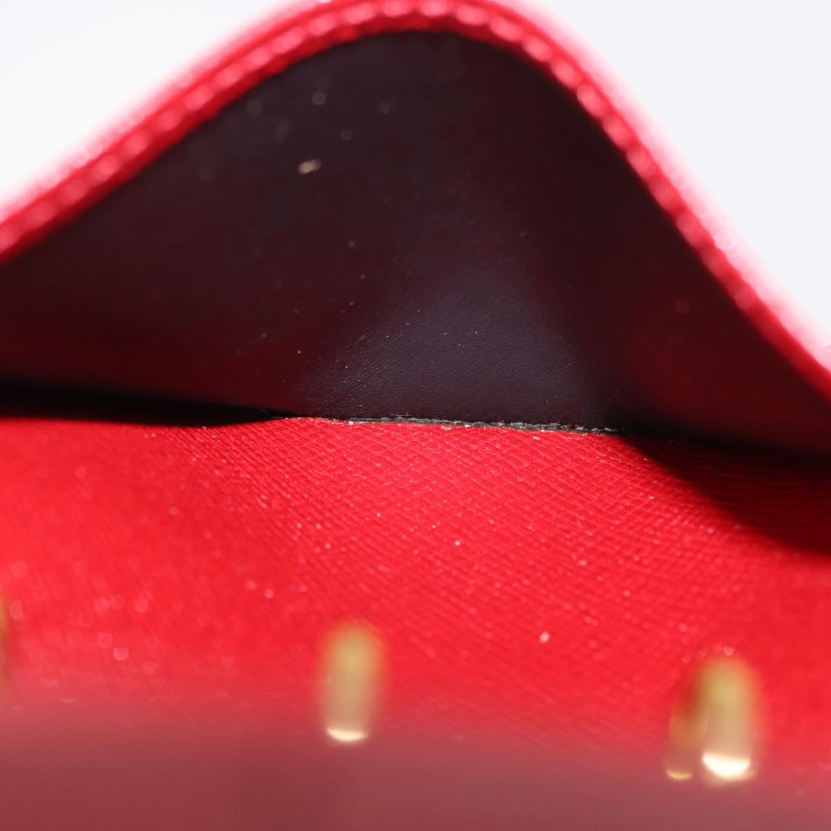 LOUIS VUITTON Epi Agenda PM Day Planner Cover Red R20057 LV Auth bs37139