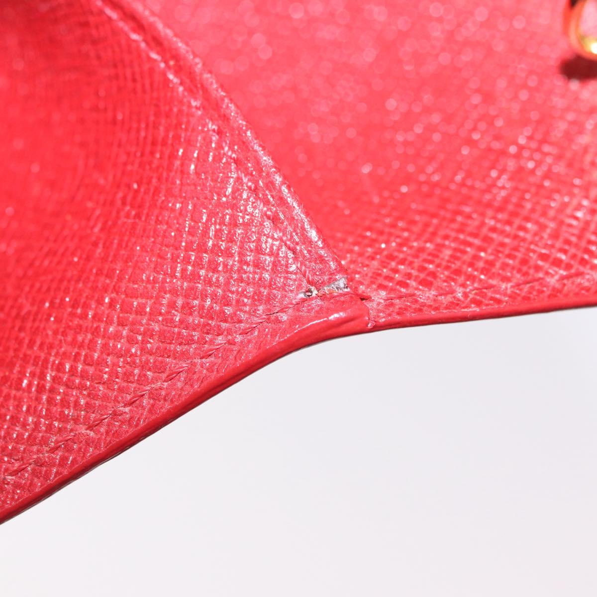 LOUIS VUITTON Epi Agenda PM Day Planner Cover Red R20057 LV Auth bs37139