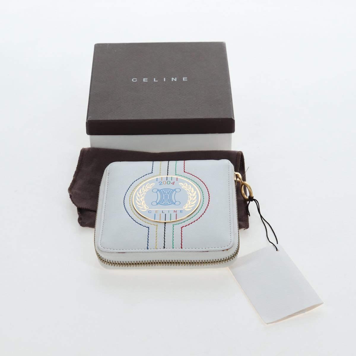 CELINE 2004 Athens Olympics Limited Edition Bifold Wallet Leather Auth bs37161V