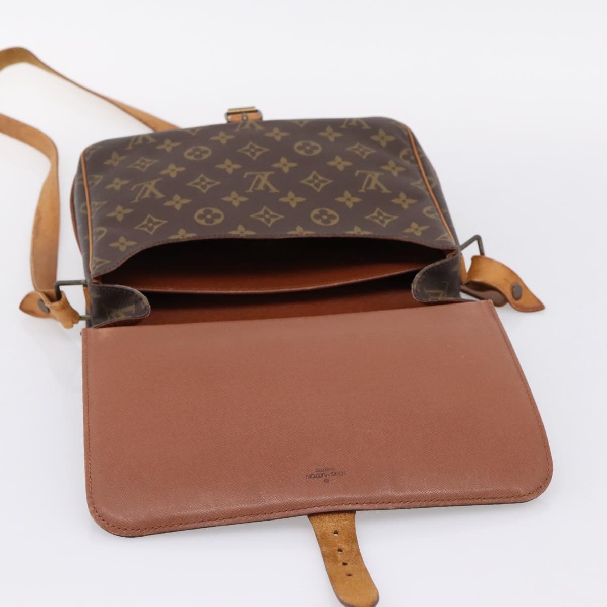 LOUIS VUITTON Monogram Cartouchiere GM Shoulder Bag M51252 LV Auth bs37170