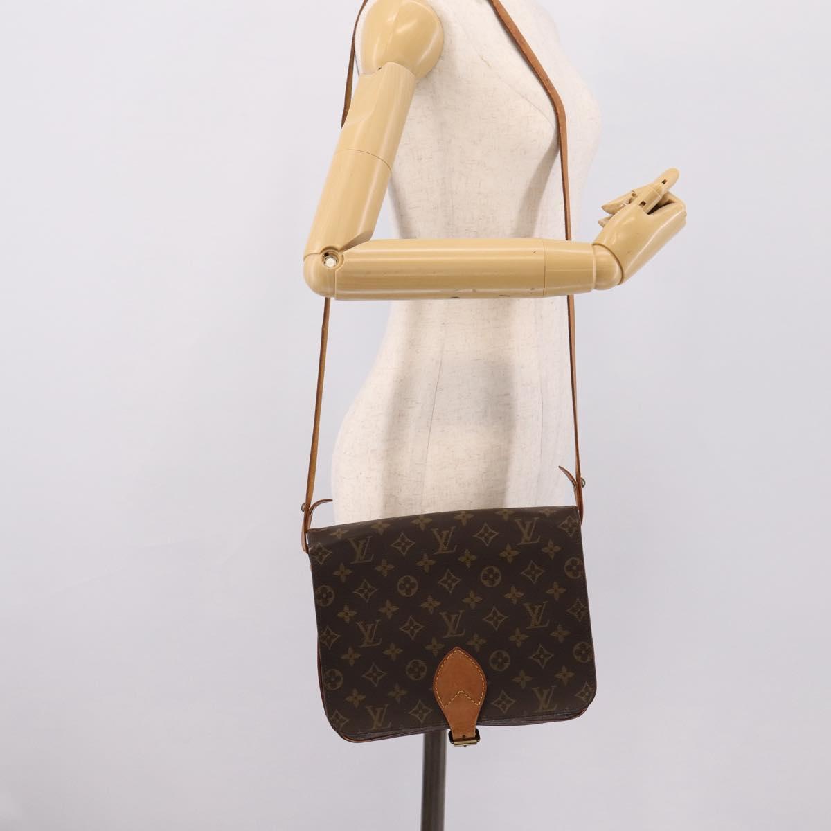 LOUIS VUITTON Monogram Cartouchiere GM Shoulder Bag M51252 LV Auth bs37170