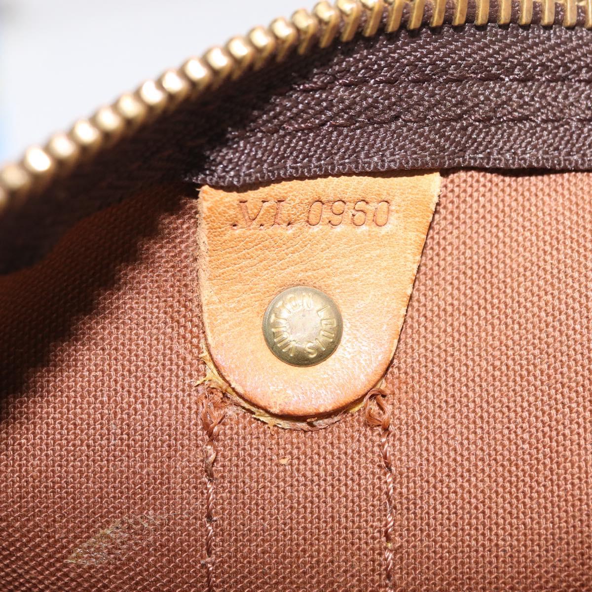 LOUIS VUITTON Monogram Keepall Bandouliere 45 Boston Bag M41418 LV Auth bs37171