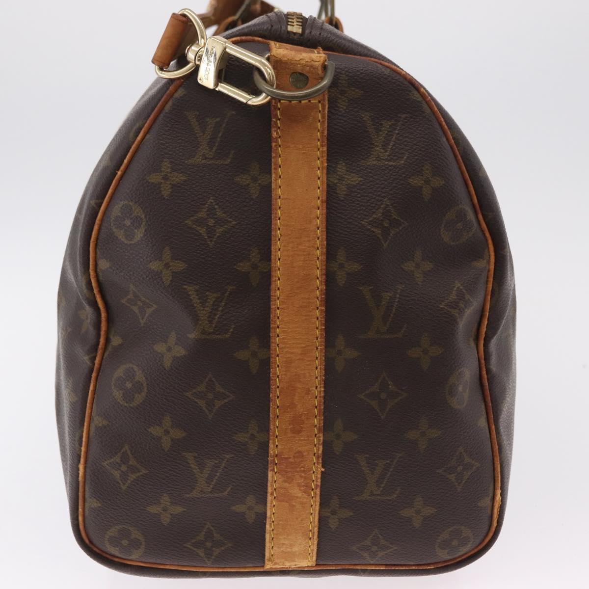 LOUIS VUITTON Monogram Keepall Bandouliere 45 Boston Bag M41418 LV Auth bs37171