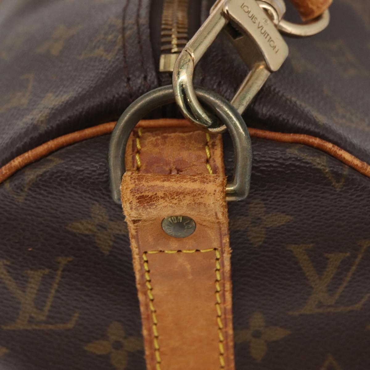 LOUIS VUITTON Monogram Keepall Bandouliere 45 Boston Bag M41418 LV Auth bs37171