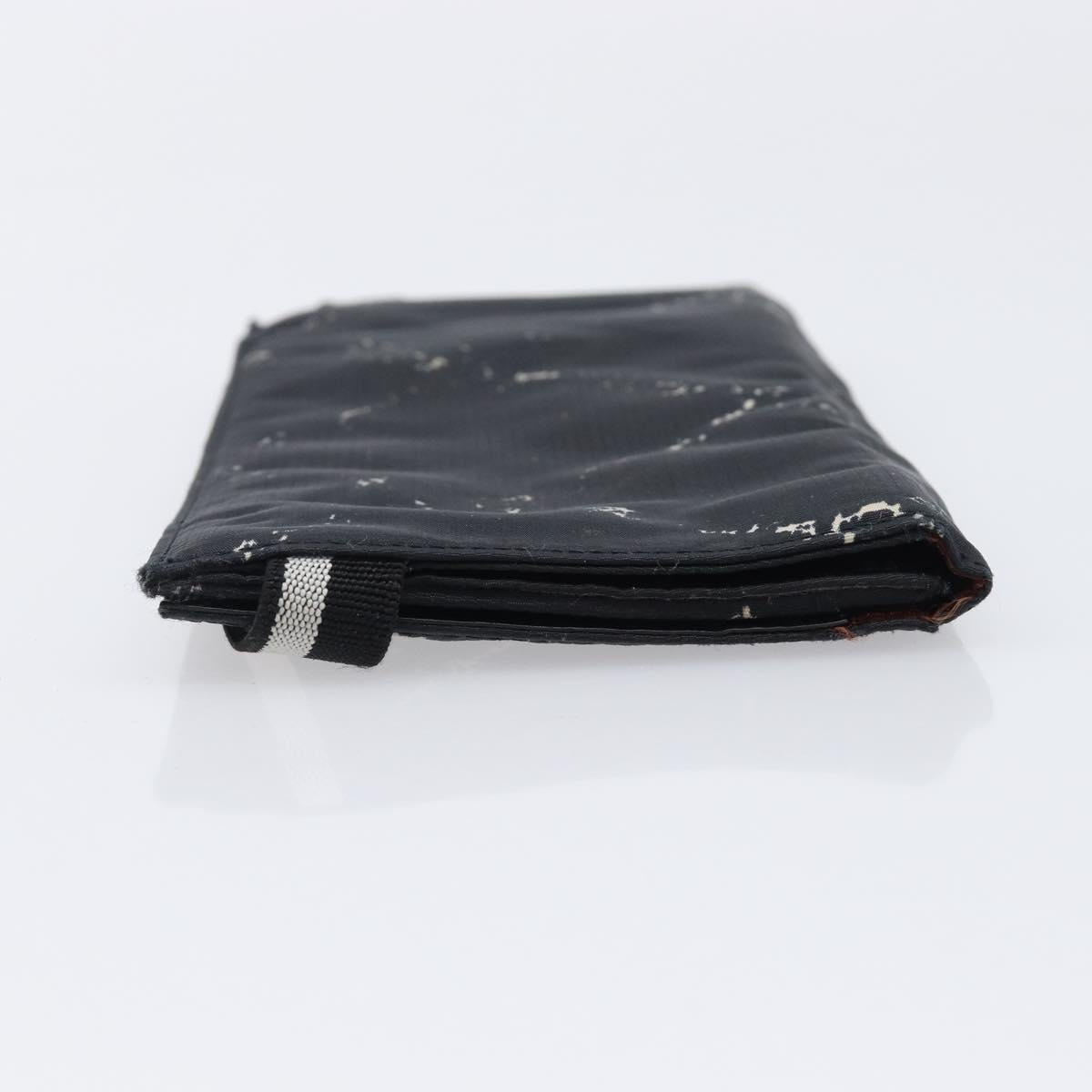CHANEL Travel Line Long Wallet Canvas Black CC Auth bs37172
