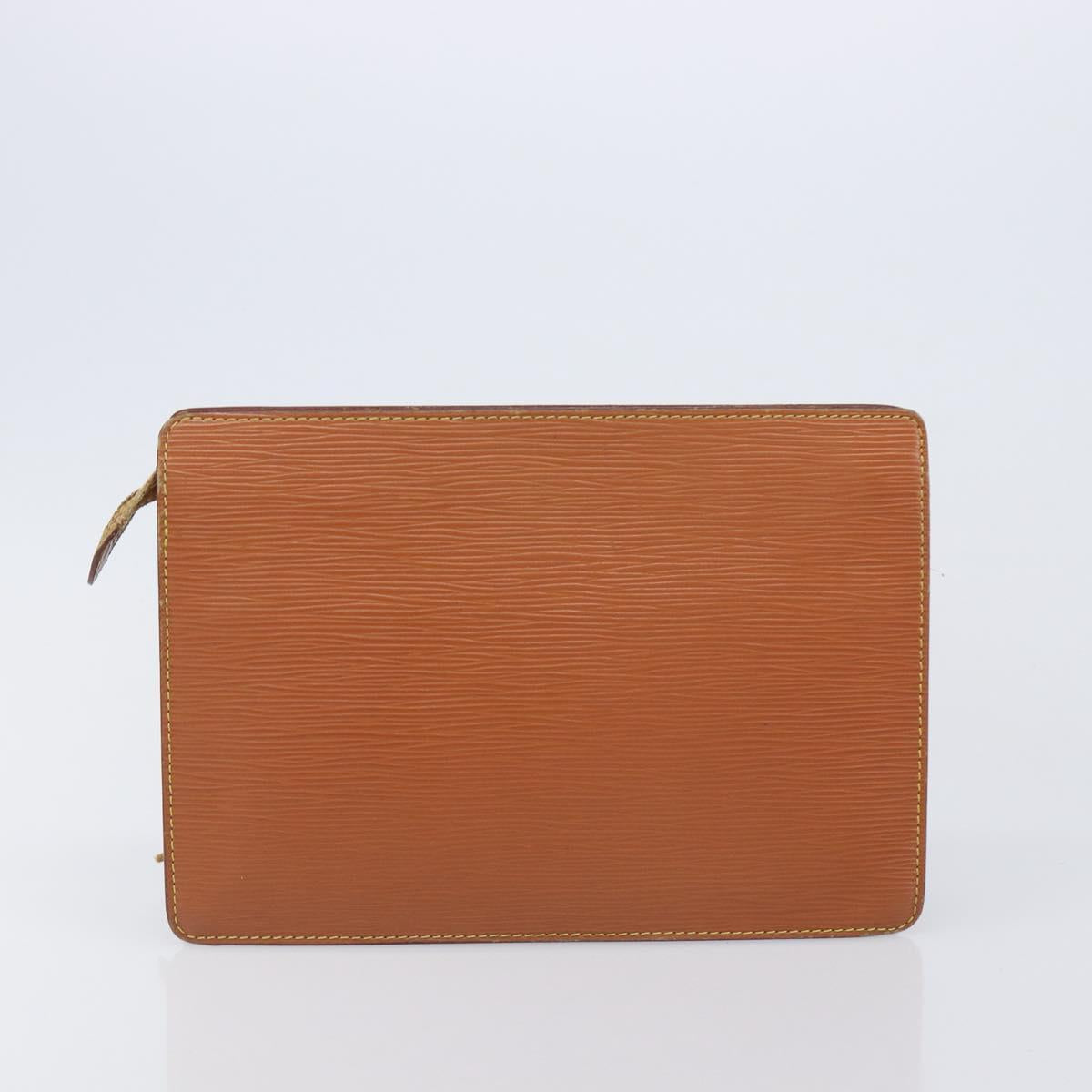 LOUIS VUITTON Epi Clutch Bag 2 Set Blue Brown LV Auth bs37177