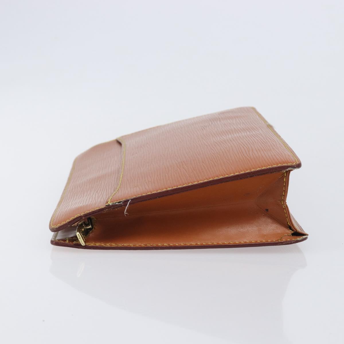 LOUIS VUITTON Epi Clutch Bag 2 Set Blue Brown LV Auth bs37177