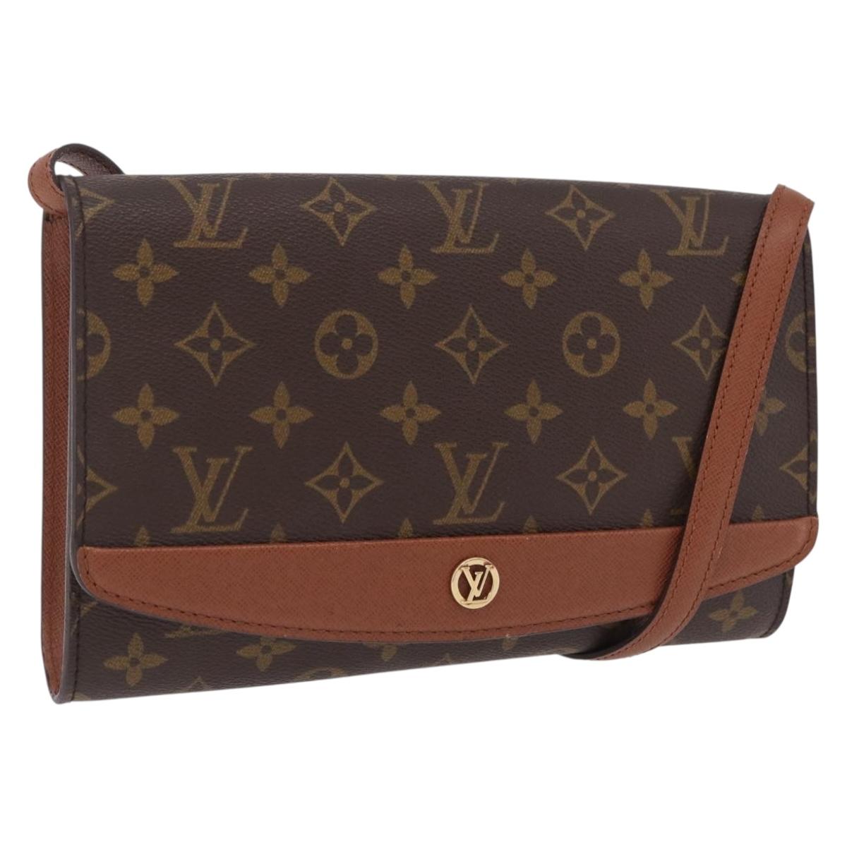LOUIS VUITTON Monogram Bordeaux 24 Shoulder Bag M51798 LV Auth bs37185