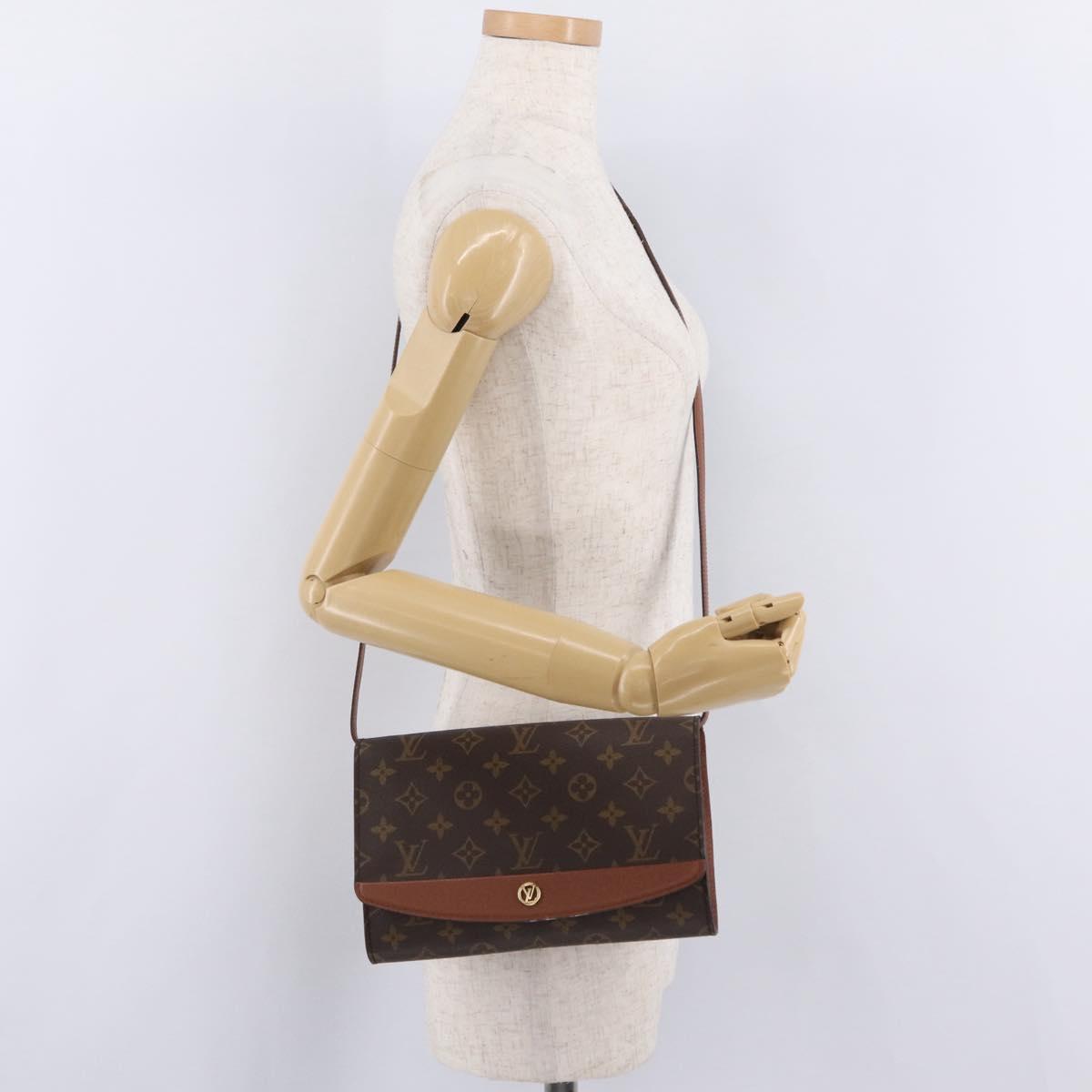 LOUIS VUITTON Monogram Bordeaux 24 Shoulder Bag M51798 LV Auth bs37185