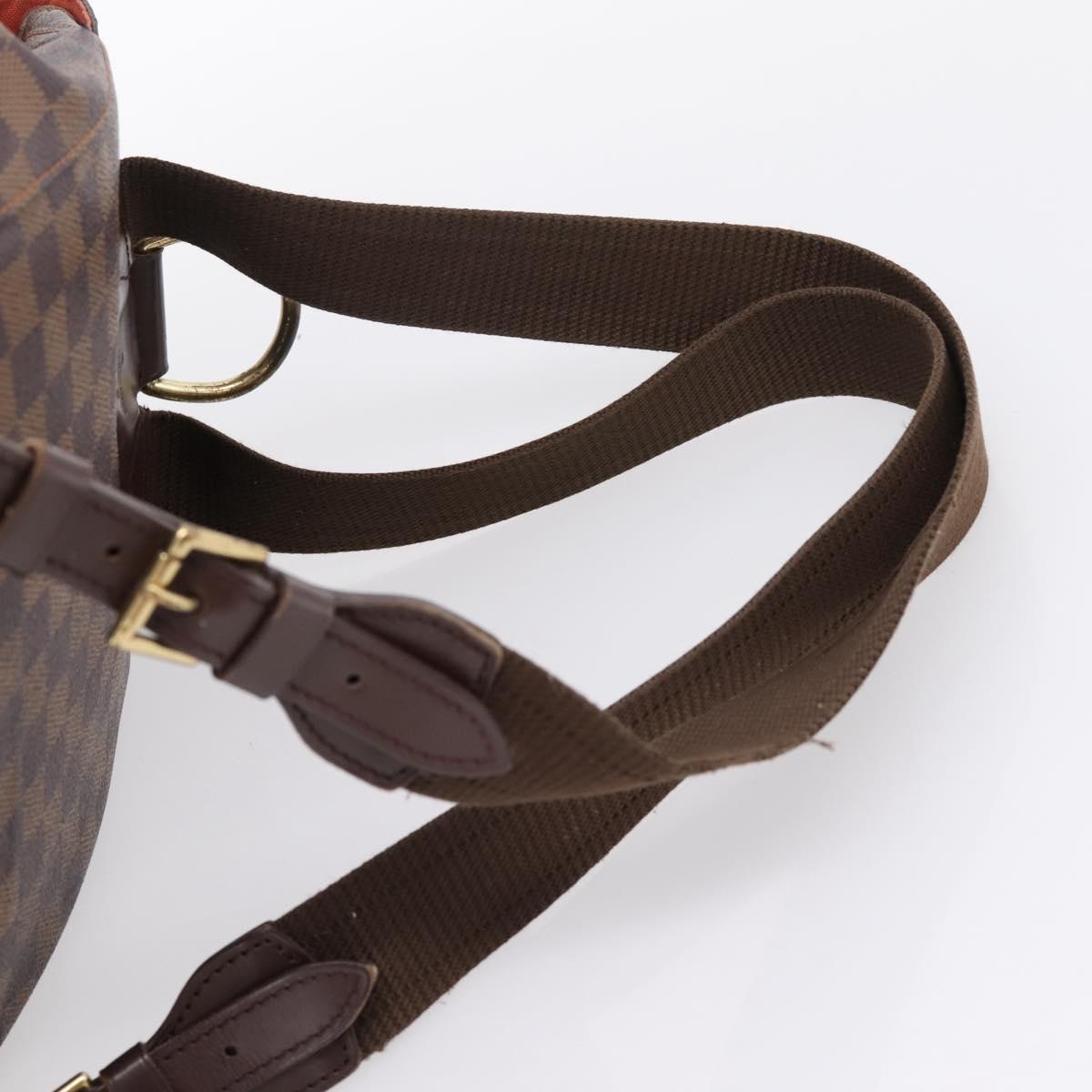 LOUIS VUITTON Damier Ebene Montsouris GM Backpack N51139 LV Auth bs37187