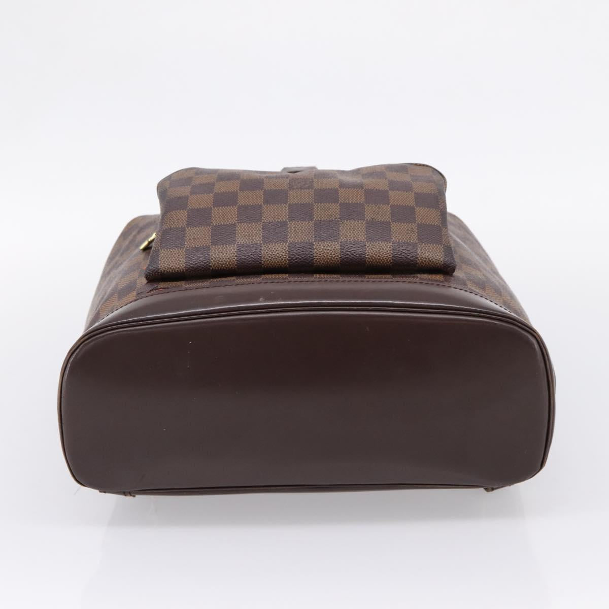 LOUIS VUITTON Damier Ebene Montsouris GM Backpack N51139 LV Auth bs37187