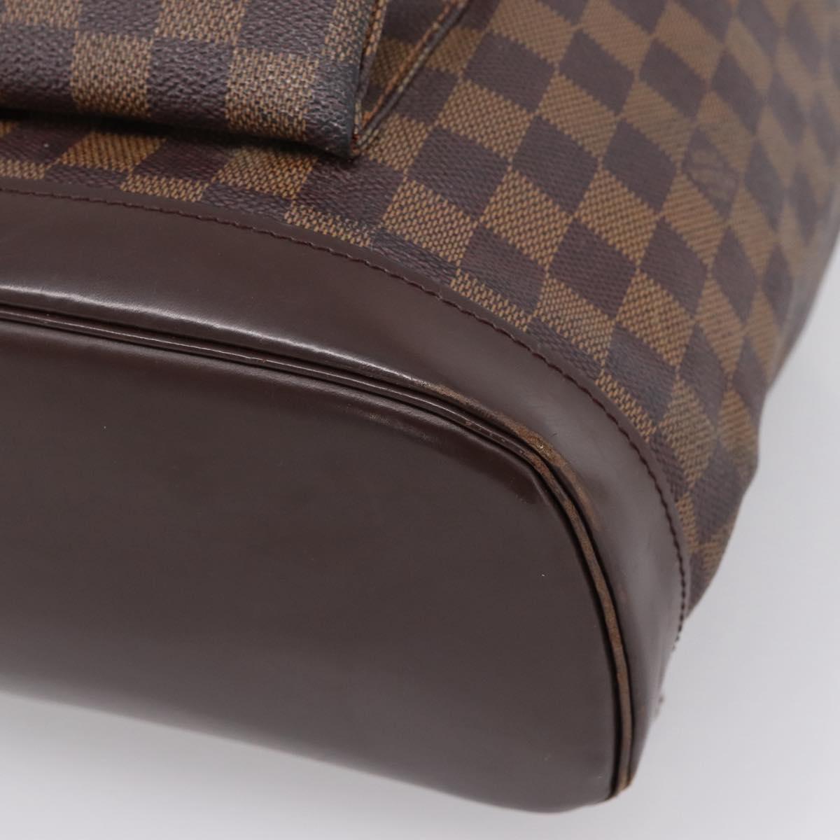 LOUIS VUITTON Damier Ebene Montsouris GM Backpack N51139 LV Auth bs37187