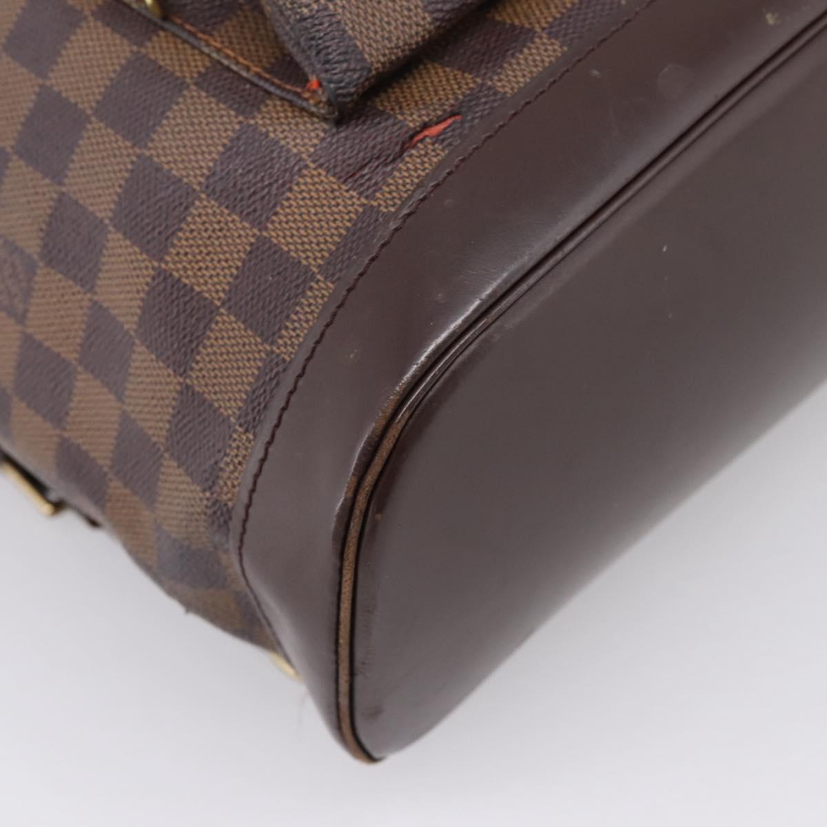 LOUIS VUITTON Damier Ebene Montsouris GM Backpack N51139 LV Auth bs37187