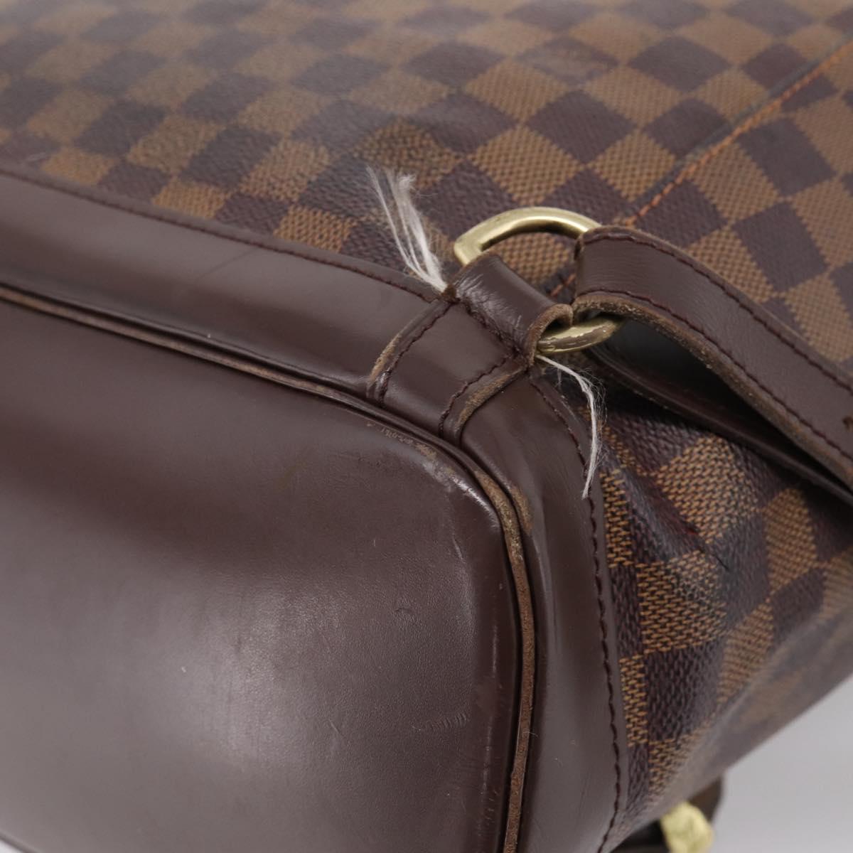 LOUIS VUITTON Damier Ebene Montsouris GM Backpack N51139 LV Auth bs37187