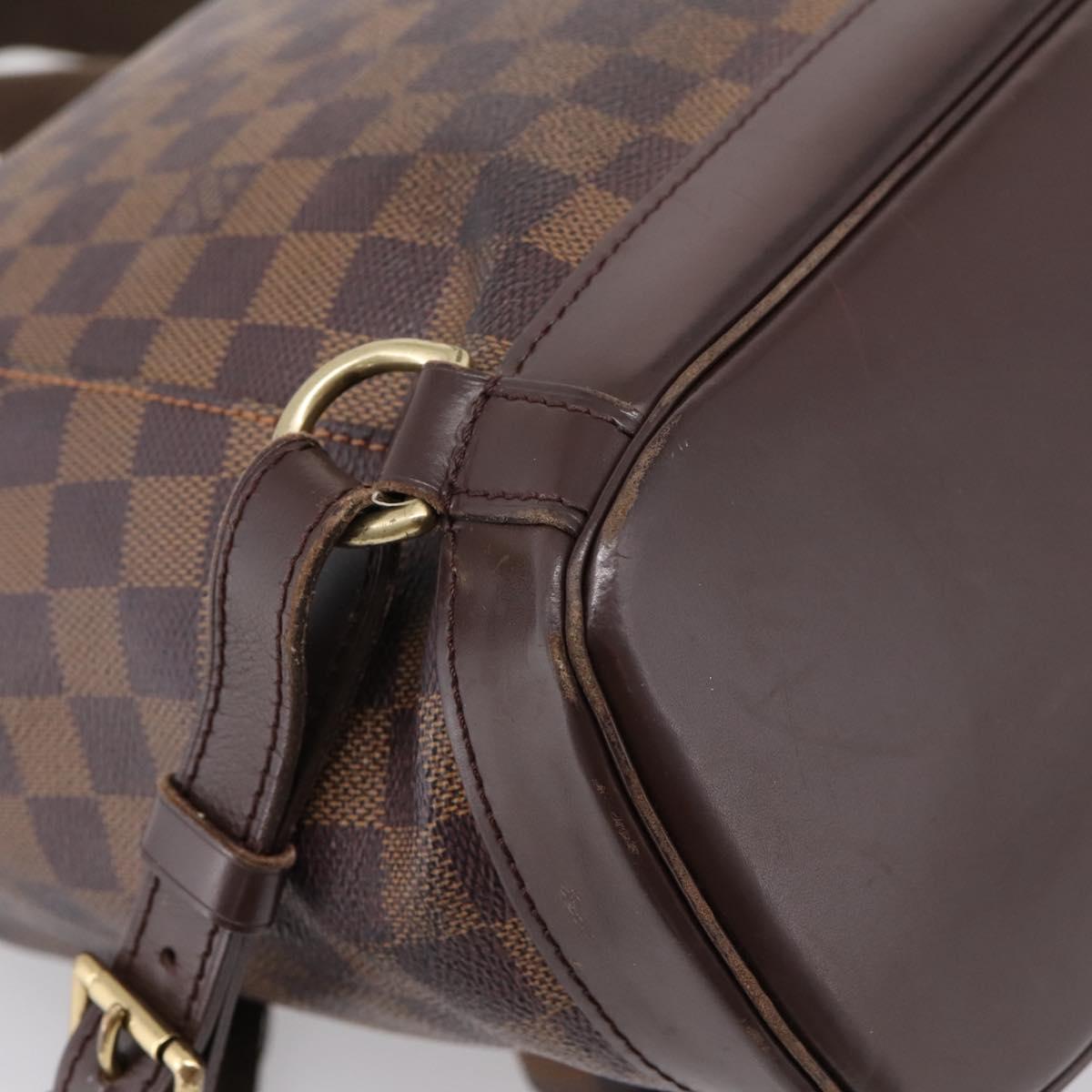 LOUIS VUITTON Damier Ebene Montsouris GM Backpack N51139 LV Auth bs37187