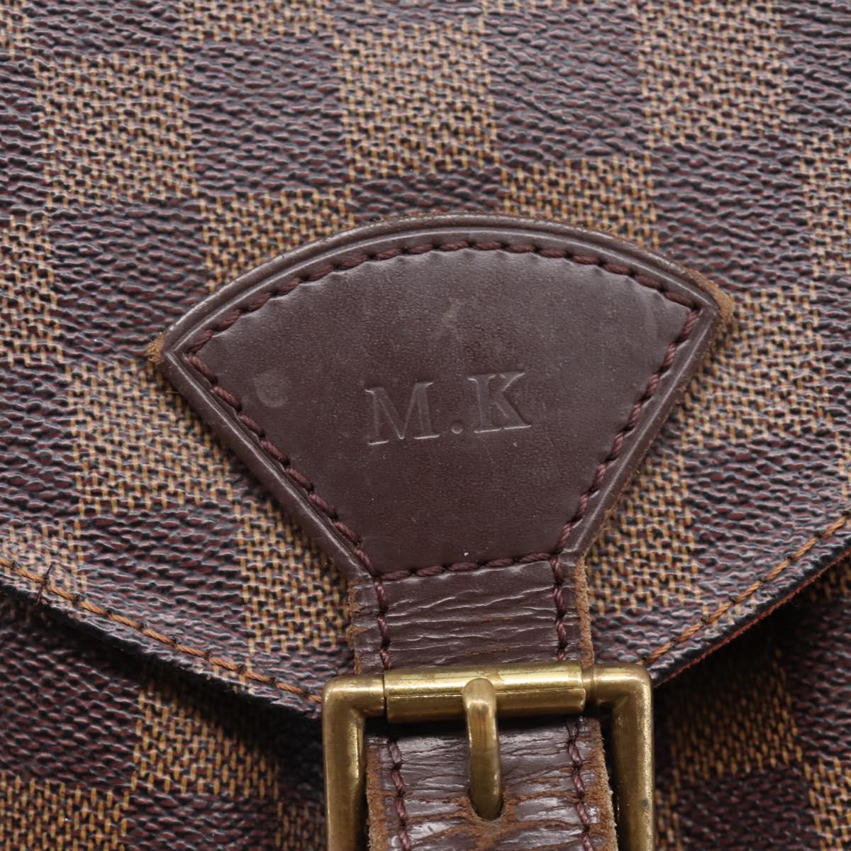 LOUIS VUITTON Damier Ebene Montsouris GM Backpack N51139 LV Auth bs37187