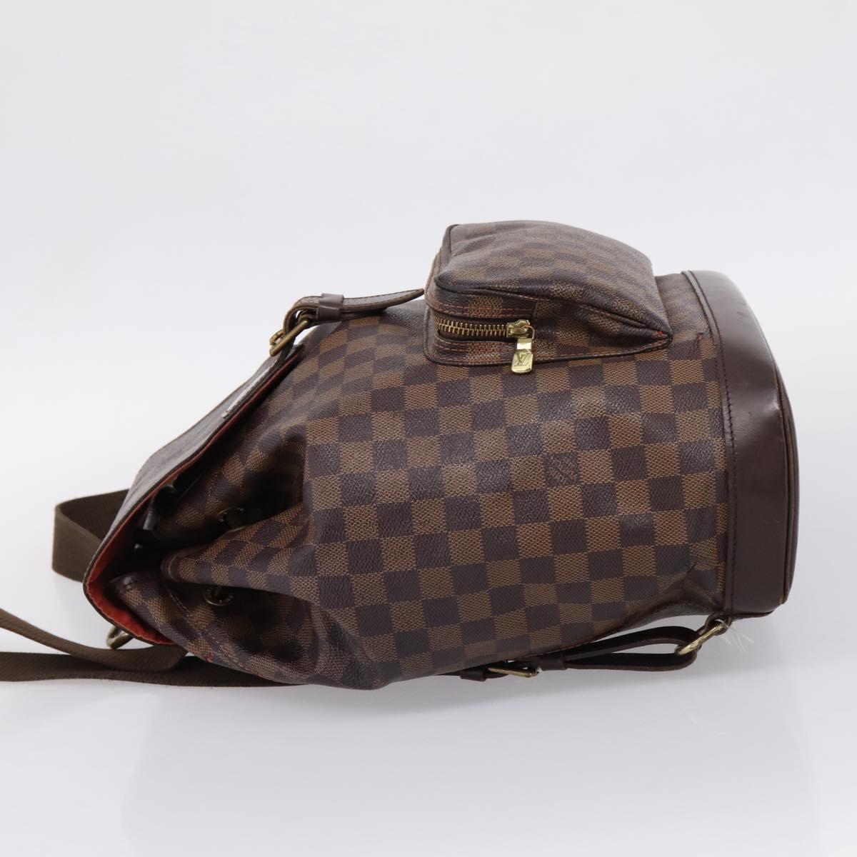 LOUIS VUITTON Damier Ebene Montsouris GM Backpack N51139 LV Auth bs37187